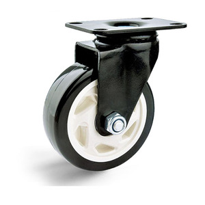 Handwagen 2,5 Zoll 3 Zoll 4 Zoll 5 Zoll Schwarz <span class=keywords><strong>PU</strong></span> Heavy <span class=keywords><strong>Duty</strong></span> Furniture Caster - Product Image 2