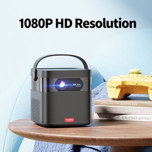 Proyector de Videojuegos M2 1080P con Soporte 4K + Altavoces de 10x2W, Android 9, Batería Integrada (3-4h), Uso en Exteriores, Compatible con <span class=keywords><strong>Netflix</strong></span>/YouTube - Product Image 3