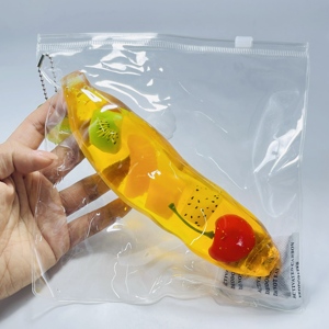 Chenxi Jumbo Bola de Gelatina de Frutas de Simulación, Bola Antiestrés Blanda de Aceite de Coco Arcoíris, Juguete de Plátano para Apretar, Regalo Lindo para Niñas - Product Image 4