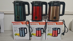 Bouilloire électrique <span class=keywords><strong>portable</strong></span> en acier inoxydable 1500W 1,8L avec contrôle de la température et arrêt automatique - Product Image 6