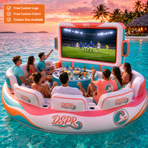 Sofá Flotante Personalizado para <span class=keywords><strong>Cine</strong></span> con Mini Bar, Respaldo y Soporte para Pantalla Grande, Ideal para Fiestas en Resorts de Playa y Negocios de Alquiler - Product Image 1