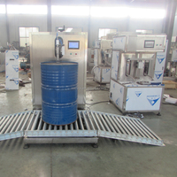Machine de remplissage liquide semi-automatique de 200 L pour cosmétiques, détergents, produits chimiques agricoles, savon, shampoing, gel lavant