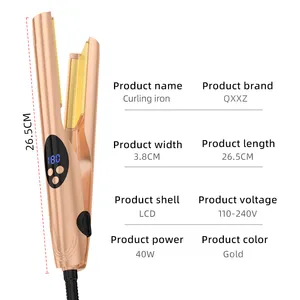 QXXZ professional hair straighteners titanium flat irons LED Temperature Regulation Display Ceramic Modeling Tools curling iron