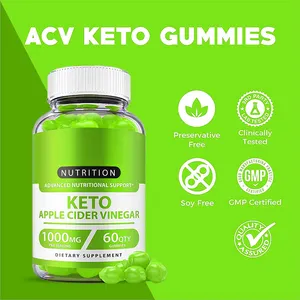 Gomitas de vinagre de sidra de manzana Keto avanzadas, aumento de energía, dieta saludable, vitaminas, nutrición, gomitas de vinagre de sidra de manzana Keto