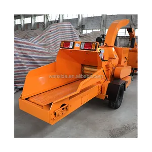 Grote En Middelgrote Tuin Mobiele Dieselmotor Boom Crusher Mobiele Houtsnippers Machine