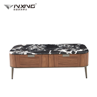 Table basse en bois écologique de style moderne Yinxing C894, avec rangement, assemblage facile, non pliable, meubles de salon