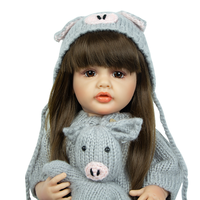 55Cm fille jouets corps entier Silicone vinyle princesse enfant en bas âge Reborn bébé poupées pour fille cadeau réaliste Reborn Bebe poupées