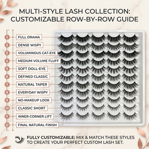 Faux <span class=keywords><strong>cils</strong></span> en bande effet extensions, naturels, vaporeux et duveteux, en vison synthétique, vente en gros, marque privée OEM - Product Image 6
