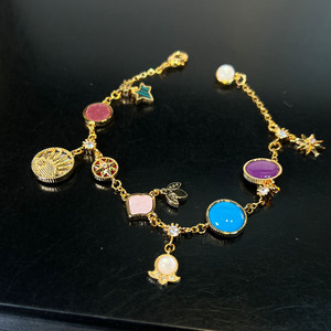 Regali per San Valentino, Braccialetto Portafortuna con Charm 'Ti Amo', Gioielli da Donna in Acciaio Inossidabile con Perline - Product Image 4