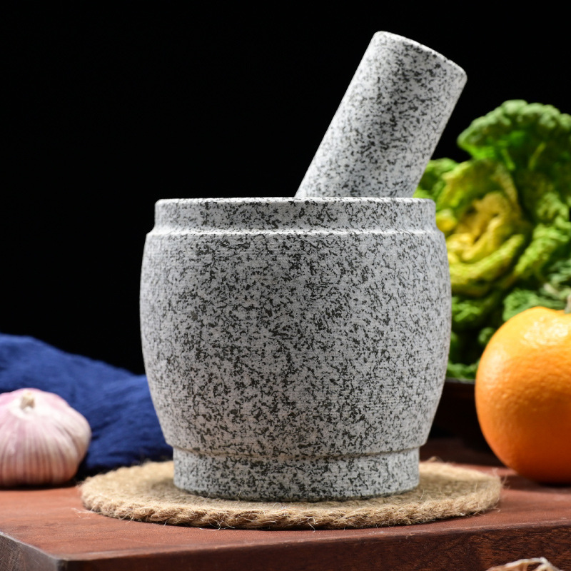 Sesame White Drum-Shaped Medium Size with Lid