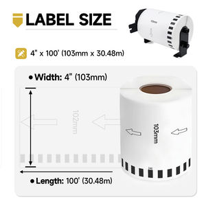 Cinta de Papel Térmico Blanca Continua de Repuesto Compatible con <span class=keywords><strong>Brother</strong></span> DK-22246 DK-2246 de 103 mm * 30,48 m para <span class=keywords><strong>Impresora</strong></span> de Etiquetas <span class=keywords><strong>QL</strong></span> - Product Image 6