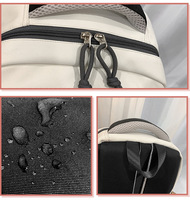 Sac à dos unisexe en nylon imperméable avec fermeture éclair, imprimé chat mignon, 26L, en polyester, avec bretelles réglables, idéal pour l'école et les voyages quotidiens.
