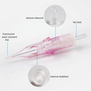 Aguja de tatuaje de 0,25mm Aguja de cartucho esterilizada desechable <span class=keywords><strong>para</strong></span> máquina <span class=keywords><strong>rotativa</strong></span> <span class=keywords><strong>Agujas</strong></span> de maquillaje permanente - Product Image 5