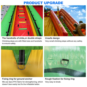 Sayok Outdoor Game Inflatable Rock Climbing Wall <strong>Slide</strong> Giant Inflatable <strong>Slides</strong> for Adults <strong>Kids</strong>
