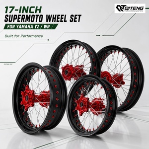 QT <strong>for</strong> EXC-F 350 450 500 17 Inch Aluminum Alloy New Supermoto CNC Forged Hub Spoke Wheel Rim - Product Image 1