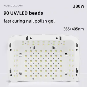 2024 New Sell Hot 90 Leds High Power UV Nail Lamp Gel Dryer Professional Curing Nail Equipments Nail Art Machine Salon