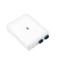 Boîtier de terminaison à fibres optiques fixe par vis, cassette 2 ports SC Simplex en plastique blanc, sortie de données et d'informations, câblage réseau FO-FTB-02S 2