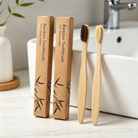 Brosse à dents en bambou écologique biodégradable en poils de sanglier naturels