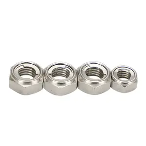 Fastener Product M3-M22 Self Locking Nut 316 Stainless Steel Din985 Nylock Nut For Factory