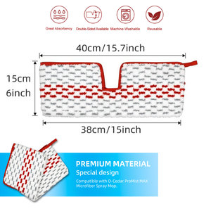 Panni in Microfibra Ecologici e Riutilizzabili ad Alte Prestazioni per Mop <span class=keywords><strong>a</strong></span> <span class=keywords><strong>Vapore</strong></span> - Product Image 2
