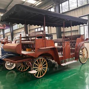 Voiture de tourisme électrique 2026, nouveau design, 4 roues, chariot de chevaux vintage pour parcs, stations balnéaires, mariages et événements - Product Image 2