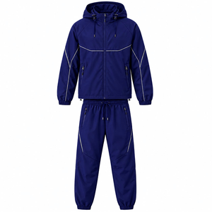 Conjunto de Chaqueta y Pantalones Cortavientos Personalizados para Hombre, Ligeros, de Poliéster, para Deportes al Aire Libre, Correr y Entrenamiento Físico - Product Image 6