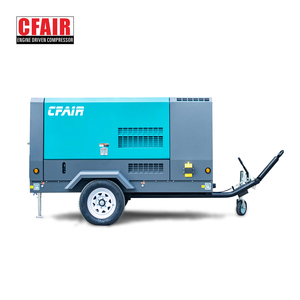 Công nghiệp 390 CFM 10.5 bar máy nén trục vít động cơ diesel cho khai thác mỏ ứng dụng - Product Image 1
