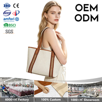 Sac fourre-tout en toile de couleur unie pour femme, sac à main de plage d'été, sac à bandoulière portable pour femme et fille, sac de shopping pour femme
