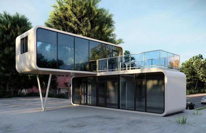 บ้านตู้คอนเทนเนอร์ Apple Cabin ขนาด 20 ฟุต หรือ 40 ฟุต ขายส่ง ตู้คอนเทนเนอร์ทรงสี่เหลี่ยม เหมาะสำหรับพลาซ่าเชิงพาณิชย์ ร้านอาหาร - Product Image 5