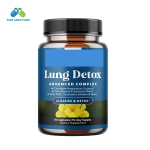 Paquet OEM Extrait de feuille de molène pour le nettoyage des poumons et capsules de <span class=keywords><strong>d</strong></span>ésintoxication Supplément de santé respiratoire Vegan avec racine <span class=keywords><strong>d</strong></span>'<span class=keywords><strong>ortie</strong></span> - Product Image 3