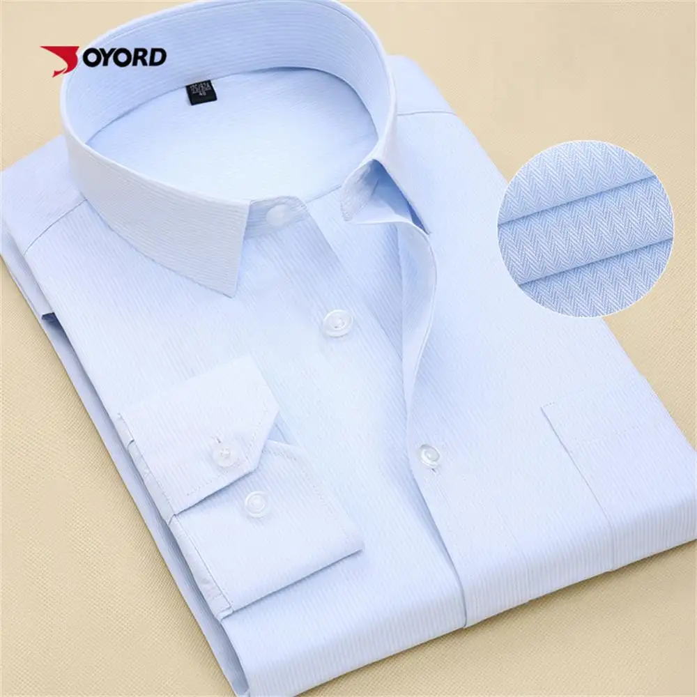 Wholesale New Design Blue and White Stripe Dress Shirt For Men