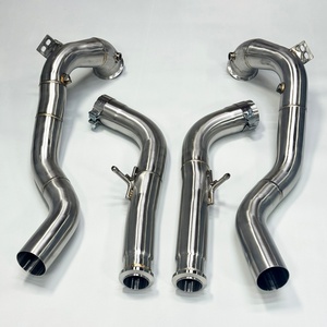 ท่อไอเสียแบบเชื่อมลายเกล็ดปลาสีทองพรีเมียม ลดขนาดเส้นผ่านศูนย์กลาง สำหรับ Mercedes-Benz G63AMG/W463A - Product Image 5