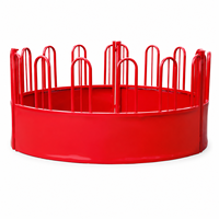 Heavy Duty Steel Round Bale Feeder for Cattle Livestock Feeder Ring Farm Feeding Trough OEM&ODM