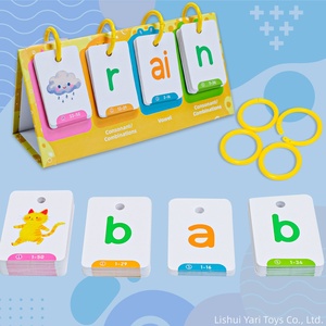 หนังสือพลิกคำศัพท์แบบสองด้าน กิจกรรมการเรียนรู้และการศึกษาสำหรับเด็ก กระดาษพลิกคำศัพท์แบบสองด้านสำหรับสร้างคำศัพท์ - Product Image 4