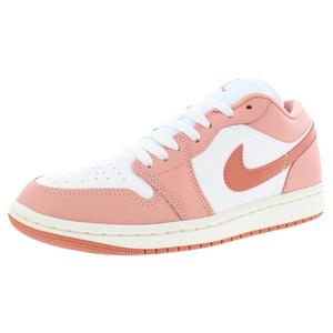 Zapatillas Nike Air Jordan 1 Low de cuero para mujer, estilo baloncesto, color Sail Madder Root - Product Image 1