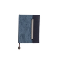 Carnet de notes A5 de qualité supérieure, couverture en cuir PU, triple pliage modulaire, pour les notes des réunions d'entreprise
