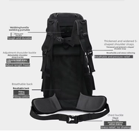 Sac à dos de randonnée et de voyage d'extérieur pour le camping, la sport et l'escalade, grande capacité, vente en gros directe usine