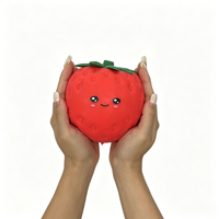 Mainan Squishy Stroberi Raksasa Grosir dari Gudang USA, Ukuran Jumbo 15*12cm, Mainan Squishy Anti Stres, Slow Rising, Stroberi Montok