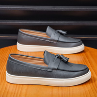 Chaussures en cuir PU décontractées à enfiler de style britannique, nouvelle conception, chaussures habillées pour homme, chaussures de mariage et de bureau pour homme