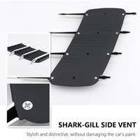 Autocollant universel imitation ailettes de requin pour aération latérale, décalcomanie de capot de voiture, accessoires de modification extérieure