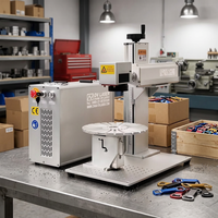 Machine de marquage laser Lightburn Raycus 30W, ouvre-bouteille, stylo, machine de gravure laser avec fonction rotative