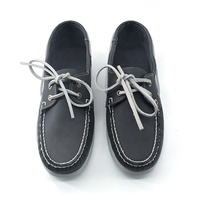 Mocassins unisexes légers et respirants en cuir véritable gris naturel de haute qualité, chaussures de marche pieds nus décontractées, style bateau, pour le printemps