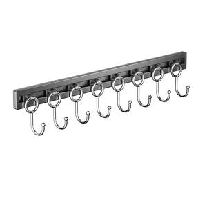 Crochets muraux en aluminium pour cuisine, support rectangulaire en aluminium pour la rangement de la vaisselle, design durable pour une utilisation en cuisine - Product Image 1