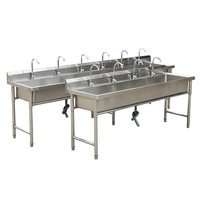 Évier de cuisine commercial Teyue en acier inoxydable 304 avec revêtement autonettoyant, surface antidérapante et canal de drainage
