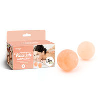Boule de massage au sel de l'Himalaya-Outil de spa de désintoxication minérale naturelle pour thérapie chaude/froide