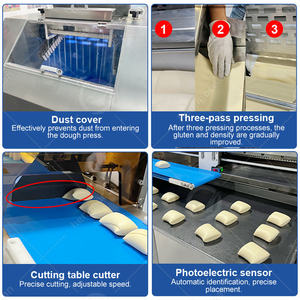 Machine à <span class=keywords><strong>pain</strong></span> farci entièrement automatique OCEAN, machine à <span class=keywords><strong>pain</strong></span> pour hamburgers, équipement complet de boulangerie - Product Image 4