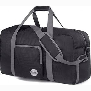 Sac de voyage pliable BSCI unisexe grande capacité 65L, sac de voyage élégant pour la nuit avec compartiment à chaussures - Product Image 6