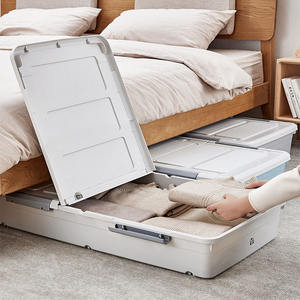 Cajón Organizador de Almacenamiento Debajo de la Cama, Gran Capacidad, Plástico, Apilable, con Ruedas, para Ropa y Artículos Diversos, Venta al Por Mayor - Product Image 6