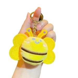 Jouet en peluche abeille abeille sac pendentif Festival cadeau porte-clés en peluche jouets poupée ornement Mini peluches - Product Image 1