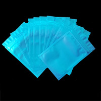 Toptan düz 3 yan mühür fermuarlı çanta özel küçük CPP plastik geri dönüşümlü kozmetik örnek poşet 2ml kirpik ambalaj